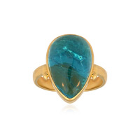Anillo en plata con Ópalo azul de Atacama