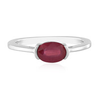 Anillo en plata con Rubí de Bemainty