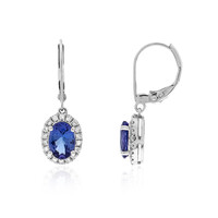 Pendientes en oro con Tanzanita AAA (CIRARI)
