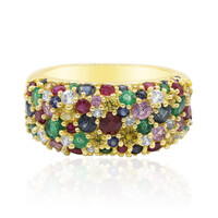 Anillo en oro con Zafiro azul (Adela Gold)