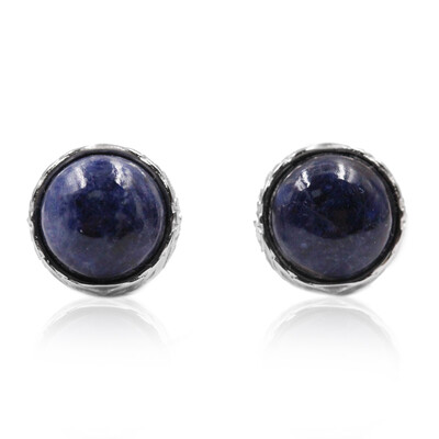 Pendientes en plata con Sodalita