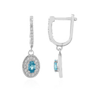 Pendientes en plata con Zircón de Ratanak Kirí
