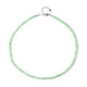 Collar en plata con Crisoprasa