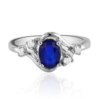 Anillo en plata con Espinela azul royal