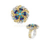 Anillo en plata con Turquesa bella durmiente (Gems en Vogue)
