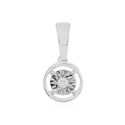 Colgante en oro con Diamante limpio a lupa F (LUCENT DIAMONDS)