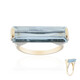 Anillo en oro con Aguamarina de Brasill AAA (de Melo)