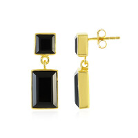 Pendientes en plata con Ónix negro