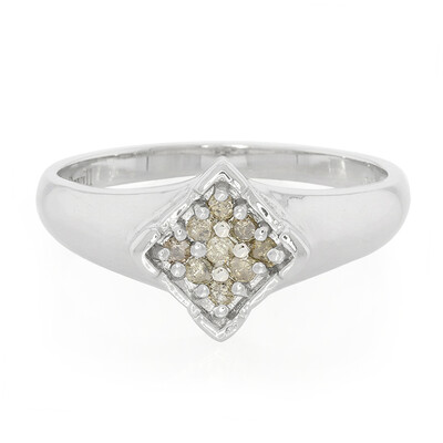 Anillo en plata con Diamante chocolate