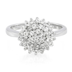 Anillo en plata con Topacio blanco