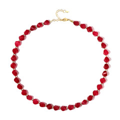Collar en plata con Cuarzo fucsia