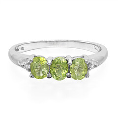 Anillo en plata con Turmalina Paraíba