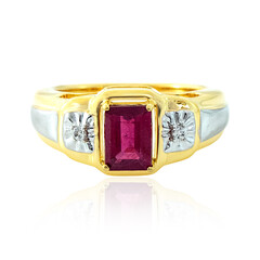 Anillo en plata con Rubí de Madagascar