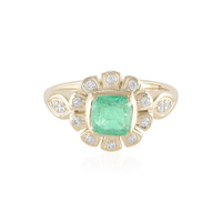 Anillo en oro con Esmeralda de Rusia