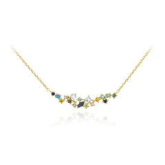 Collar en plata con Zafiro verde