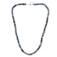 Collar en plata con Dumortierita