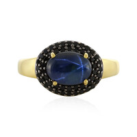 Anillo en plata con Zafiro estrella azul