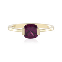 Anillo en oro con Granate Magenta