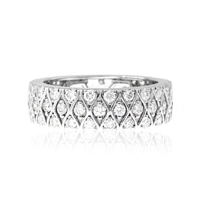 Anillo en platino con Diamante limpio a lupa F (LUCENT DIAMONDS)
