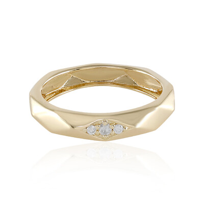 Anillo en oro con Diamante I2 (H) (de Melo)