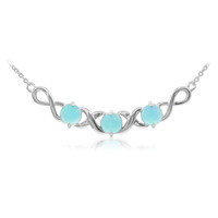 Collar en plata con Ópalo azul Caribe
