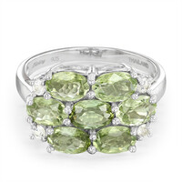 Anillo en plata con Turmalina Paraíba