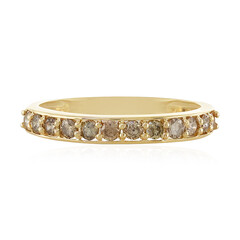 Anillo en oro con Diamante chocolate I1