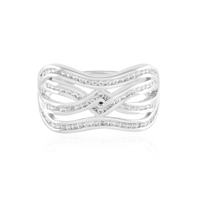 Anillo en plata con Zircón (de Melo)