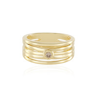 Anillo en plata con Diamante chocolate I3