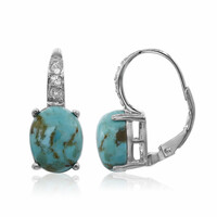Pendientes en plata con Turquesa