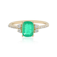 Anillo en oro con Esmeralda de Rusia