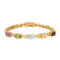 Brazalete en plata con Amatista