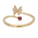 Anillo en oro con Rubí de Mozambique AAA (CIRARI)
