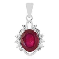 Colgante en plata con Rubí de Madagascar