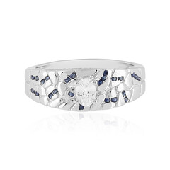 Anillo en plata con Zafiro blanco (Adela Silber)