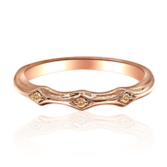 Anillo en oro con Diamante rosa de Francia de Argyle SI1
