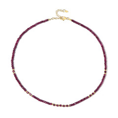 Collar en plata con Rubí de Mozambique (Riya)