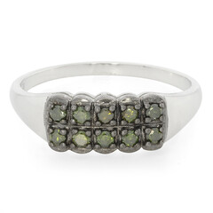Anillo en plata con Diamante fantasía