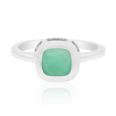 Anillo en plata con Esmeralda