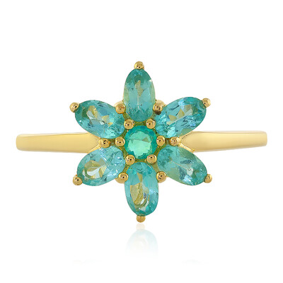 Anillo en plata con Apatita azul