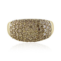 Anillo en oro con Diamante champán I2 (de Melo)