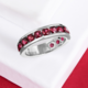 Anillo en plata con Granate de la India