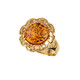 Anillo en plata con Ámbar báltico cognac (dagen)