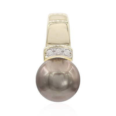 Colgante en oro con Perla cultivada de Tahití (TPC)