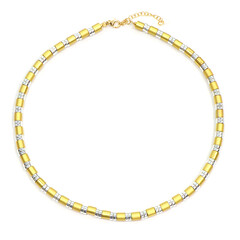 Collar en plata con Hematita dorada
