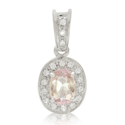Colgante en plata con Turmalina cuprífera rosa