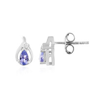 Pendientes en plata con Tanzanita
