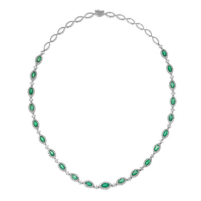 Collar en oro con Esmeralda de Zambia AAA (CIRARI)