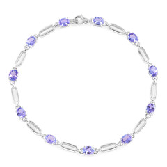 Brazalete en plata con Tanzanita