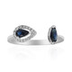 Anillo en oro con Zafiro azul Ceylon